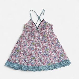 Y2K VTG Twee Paisley Liberty of London Dress Multicolor L Babydoll Artsy 2010s